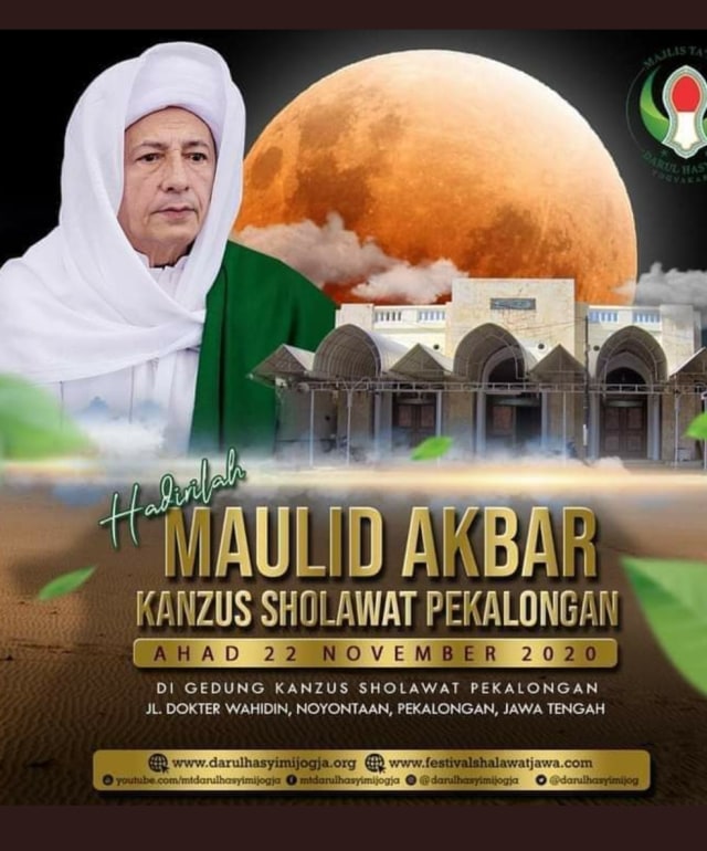 Maulid Akbar yang sedianya dihadiri Habib Lutfi di Pekalongan. Foto: Dok. Istimewa