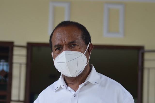 Calon Wakil Bupati Pasangan nomor urut tiga jalur Independen, Felix Duwit. Foto: Paul