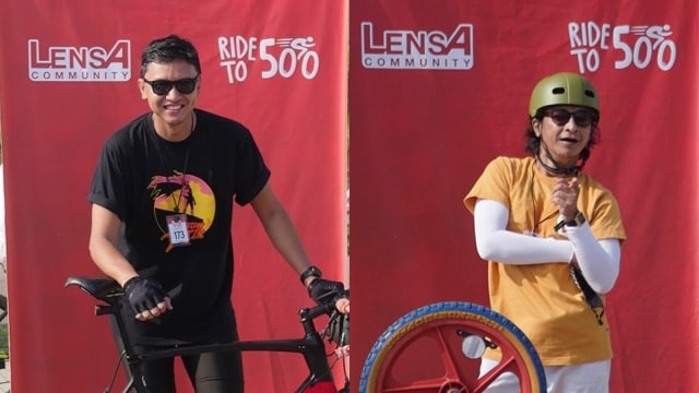 Iga Massardi dan Andi /rif di The Cyclist Ride to 500 dok Lensa Community