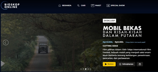 Streaming film Indonesia dengan legal harga terjangkau. Foto: BioskopOnline