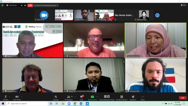 Webinar Internasional FP UB.. Foto: dok