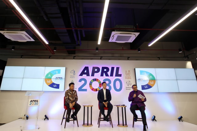 Konferensi pers APRIL2030 digelar secara virtual melalui zoom meeting, Selasa (17/11). 