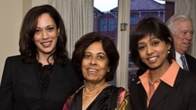  Kamala Harris bersama ibu dan adiknya.  Foto:  Instagram @kamalaharris