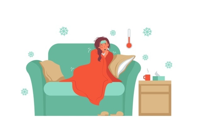 Ilustrasi Perempuan Sakit. Sumber: Freepik.com