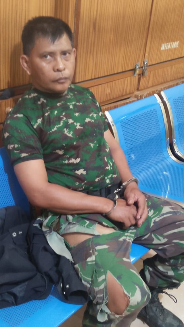 Oknum mengaku TNI di Deli Serdang diamankan polisi. Foto: Dok. Istimewa