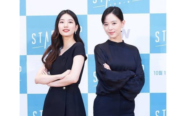 Adu Gaya Bae Suzy dan Kang Han Na Foto: @tvnstartup