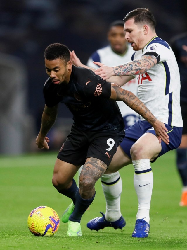 Pertandingan Tottenham Hotspur vs Manchester City di Tottenham Hotspur Stadium, London, Inggris, Minggu (21/11). Foto: Pool via REUTERS/Kirsty Wigglesworth
