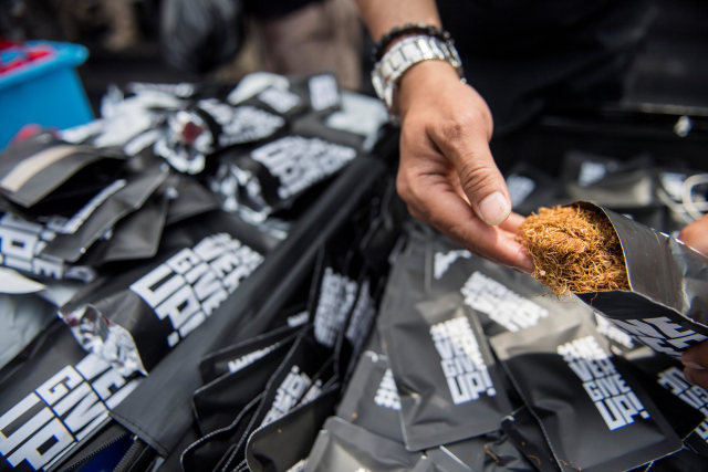 Ilustrasi tembakau sintesis. Dok: M. Agung Rajasa/ ANTARA FOTO