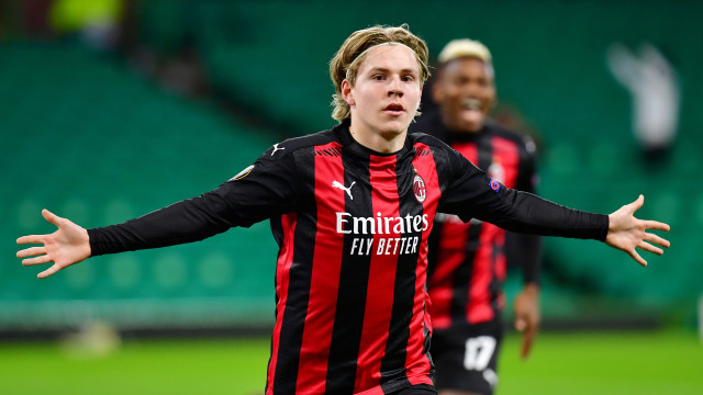 Pemain AC Milan, Jens Petter Hauge. Foto: Getty Images