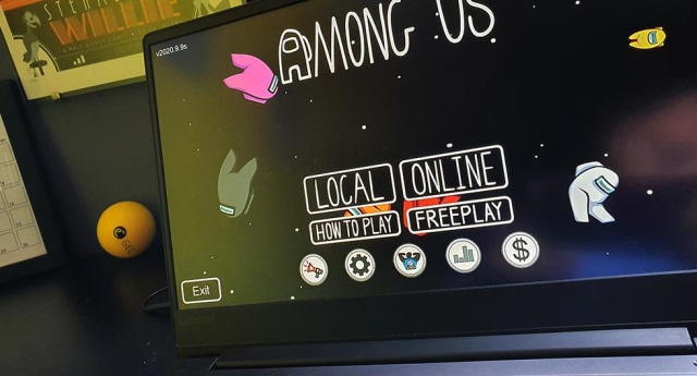 Memainkan Among Us di Laptop Foto: dok Archyde
