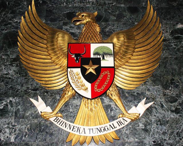 Ilustrasi burung Garuda, lambang negara Indonesia. Foto: Wikimedia 