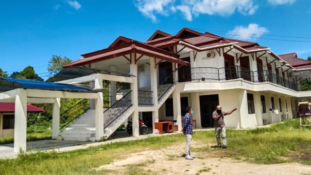 Gedung Diklat Kampung Salak yang disulap menjadi tempat karantina terpusat COVID-19 Kota Sorong, foto : Yanti