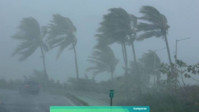 Ilustrasi angin kencang. Foto: REUTERS/Alvin Baez.