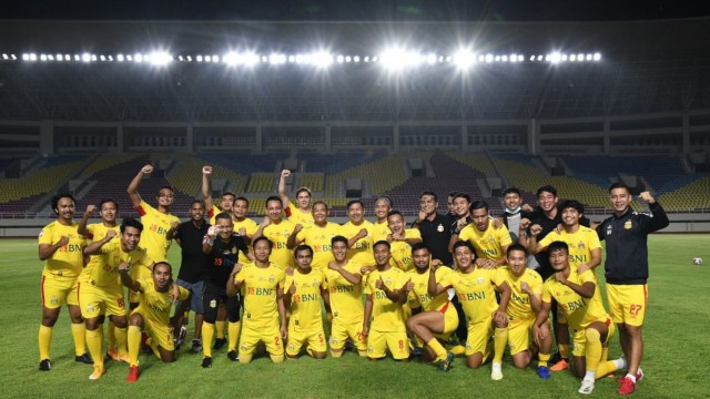 Bhayangkara FC Jajal Stadion Manahan, Solo, Jawa Tengah.  Foto: Dok. Bhayangkara FC