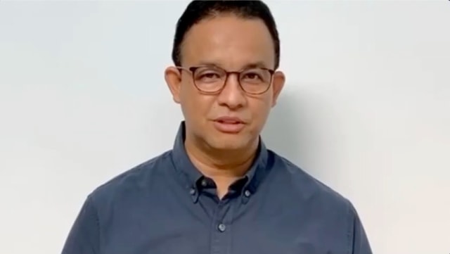 Gubernur DKI Jakarta Anies Baswedan saat umumkan dirinya terinfeksi virus corona, Selasa (1/12). Foto: INSTAGRAM@ANIESBASWEDAN /via REUTERS