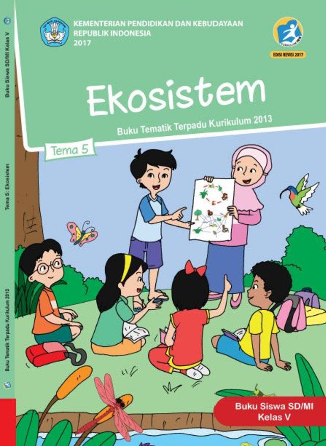 Cover Buku Kelas 5 Tema 5, Foto: Dok. Pinterest