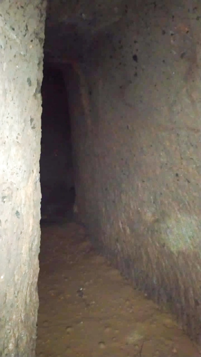 Terowongan yang ditemukan di Bendungan Tambalangan. Foto: Dok. Istimewa