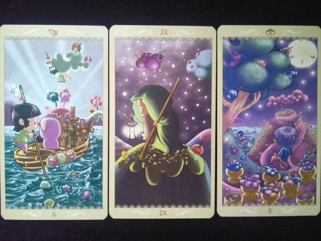 Six of Swords, The Hermit, Eight of Cups (Foto: Lidia)