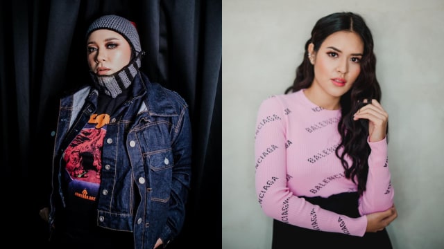foto: Instagram/@melly_goeslaw dan @raisa6690