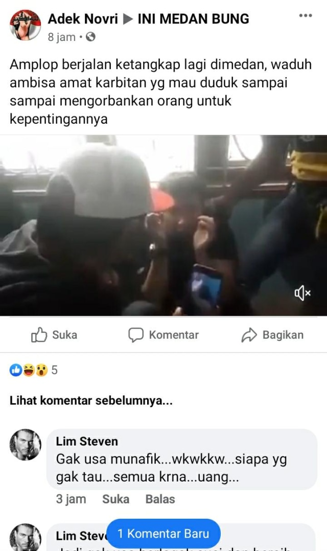 Masuk Masa Tenang Pilkada Medan, Video Bagi-bagi Uang Beredar di Medsos