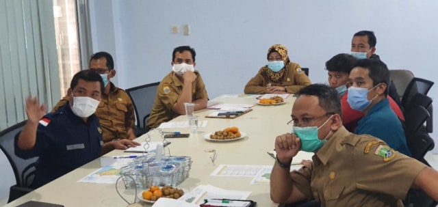 Penjabaran progress usulan geoheritage Kabupaten Lebak saat rapat persiapan verifikasi lapangan warisan geologi Kabupaten Lebak. Dok: Bappeda Kabupaten Lebak.