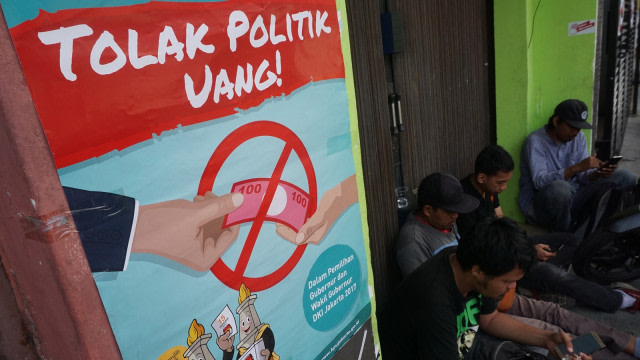 Tolak Politik Uang. Foto: Aditia Noviansyah/kumparan