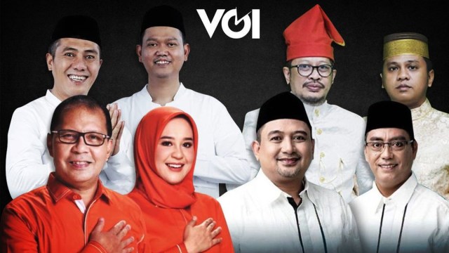 4 Pasangan Calon Walikota dan Wakil Walikota Makassar. Sumber: voi.id
