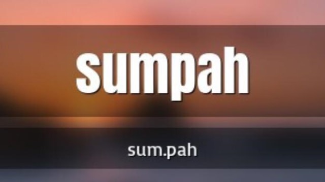 Sumpah. Foto: Kamus.lengkap.com