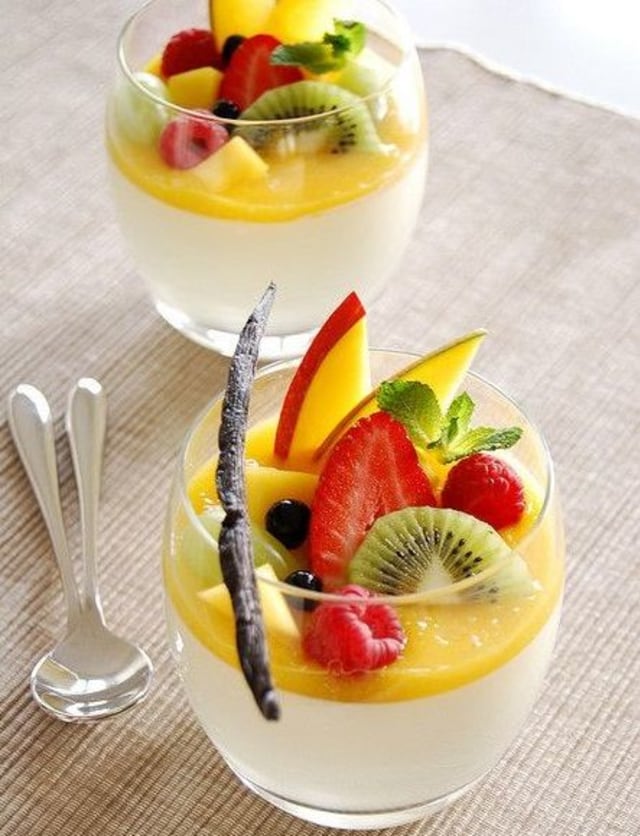 Resep puding buah sumber foto: Pinterest