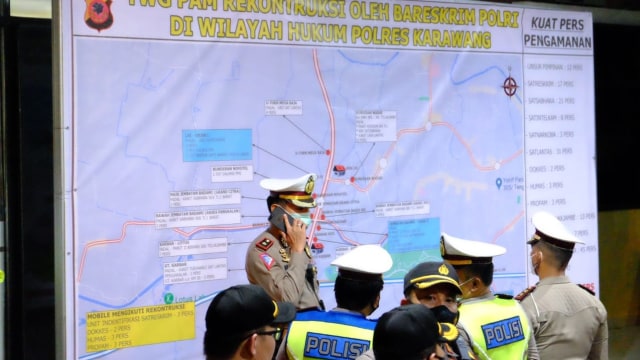 Polres Karawang siapkan personel untuk amankan rekonstruksi penembakan pengawal Habib Rizieq. Foto: Dok. Istimewa