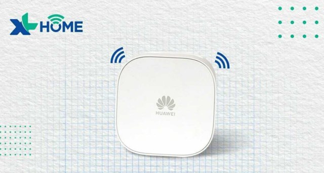Perangkat XL Home Power WiFi untuk memberi sistem Mesh koneksi WiFi di rumah. Foto: XL Home