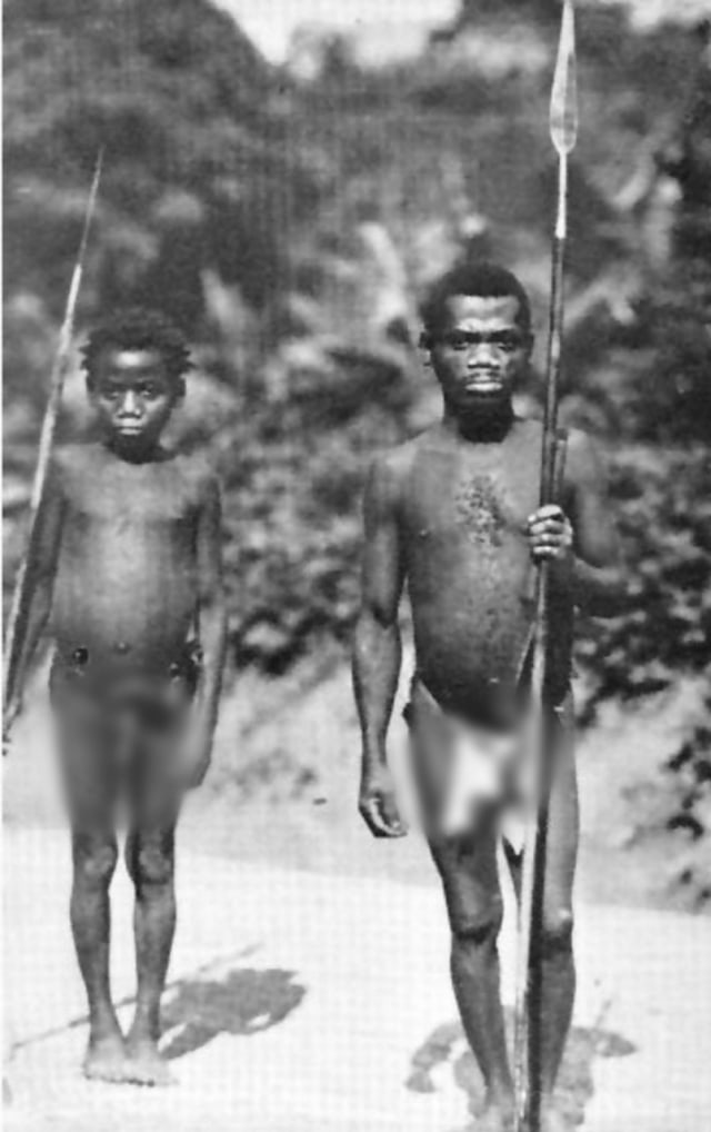 Ilustrasi suku Aka Pgymy di Afrika Foto: Dok. Wikimedia Commons