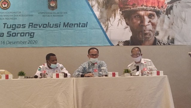 FGD Penguatan Gugus Tugas Gerakan Nasional Revolusi Mental (GNRM), yang berlangsung di Kota Sorong, Papua Barat, Rabu (16/12), foto : Yanti