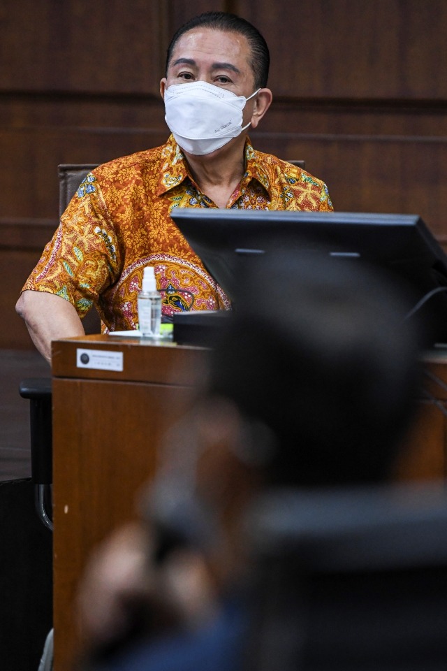 Terpidana kasus cessie Bank Bali Djoko Tjandra saat menjalani sidang lanjutan di Pengadilan Tipikor, Jakarta, Kamis (17/12). Foto: M Risyal Hidayat/ANTARA FOTO
