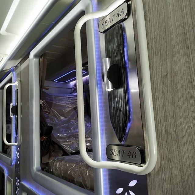 Interior bus sleeper Pandawa87 Foto: dok. Adi Putro