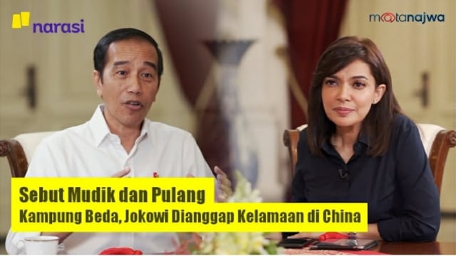 Mata Najwa wawancara ekslusif bersama bapak Presiden Jokowi Dodo tentang Pulang Kampung dan Mudik, 22 April 2020