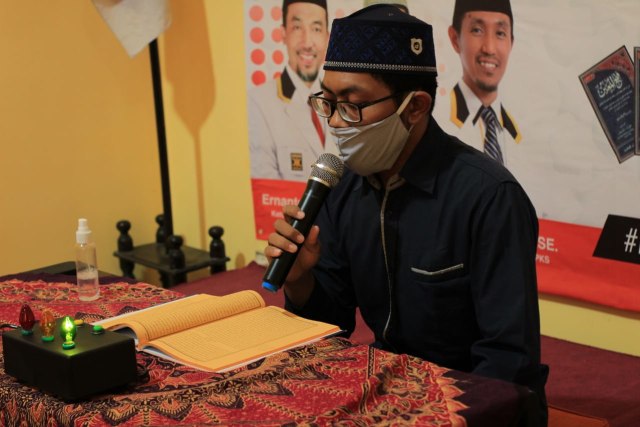 Ahmad Jauhar ketika mengikuti lomba tingkat Malang Raya. Foto:dok.