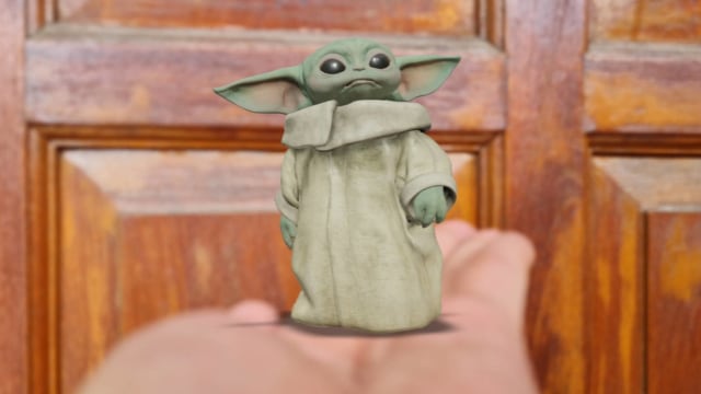 Baby Yoda muncul di Google Search. Foto: Bianda Ludwianto/kumparan