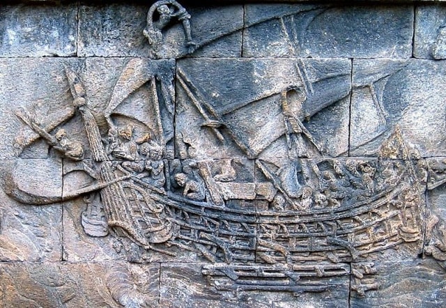Relef kapal penjelajah di masa lampau. Sumber: Wikimedia Commons