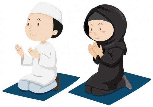 Ilustrasi Membaca Doa. Sumber: Depositphotos.com