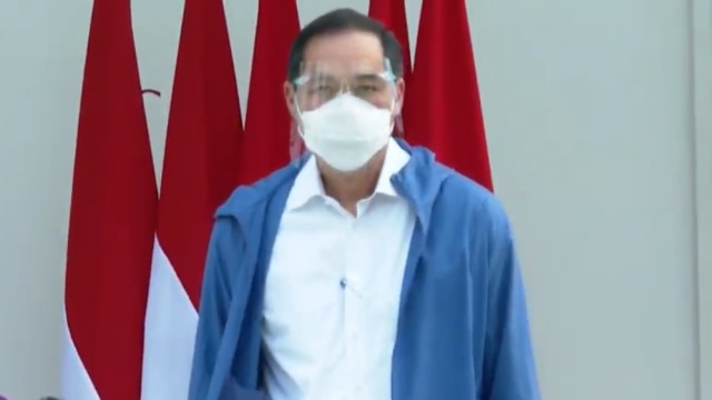 Muhammad Lutfi saat pengumuman menteri baru kabinet Indonesia Maju di Istana Negara, Jakarta, Selasa (22/12).
 Foto: Youtube/@BPMI