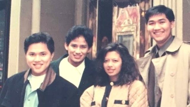 Foto Jadul Erick Thohir, Sandiaga Uno dan M. Lutfi. Foto: Dok. Istimewa