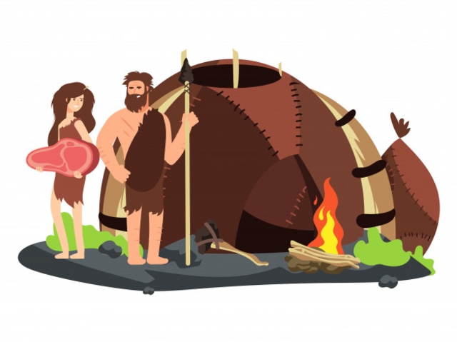 Ilustrasi Manusia Purba. Sumber: Freepik.com