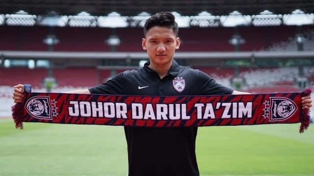 Syahrian Abimanyu resmi direkrut Johor Darul Taz'im (JDT). Foto: Instagram/@officialjohor