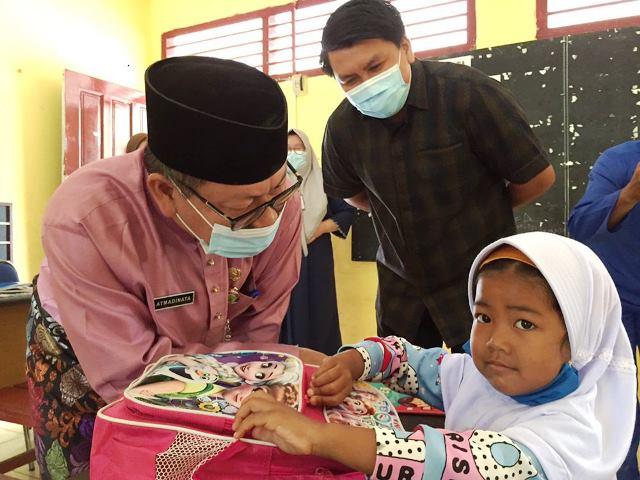 Aktivitas belajar tatap muka di masa pandemi Covid-19, di salah satu sekolah Tanjungpinang. (Foto: Adi/batamnews)