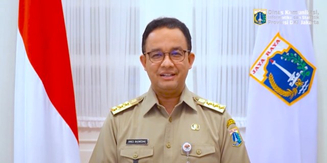 Anies di Perayaan Natal Virtual oleh Pemprov DKI. Foto: Youtube/Pemprov DKI Jakarta