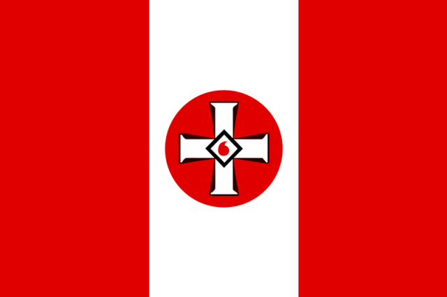 Bendera Klu Klux Klan. Dok: Wikimedia Commons.