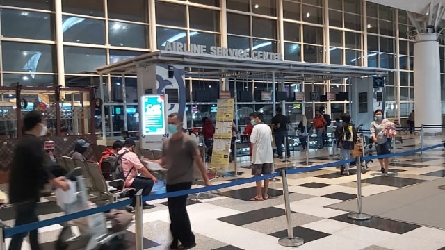 Suasana puncak arus mudik natal di  Bandara Kualanamu. Foto: Dok. Istimewa