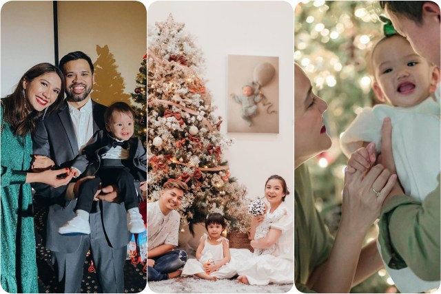 Pasangan selebriti yang rayakan Natal dengan anggota keluarga baru. Foto: Instagram @chelseaoliviaa @achasinaga @shandyaulia