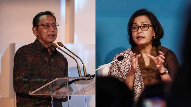 Gubernur BI dan Menkeu RI 2008, Boediono & Sri Mulyani. Sumber: CNN Indonesia dan ANTARA / Foto: Andry Novelino dan Dhemas Reviyanto